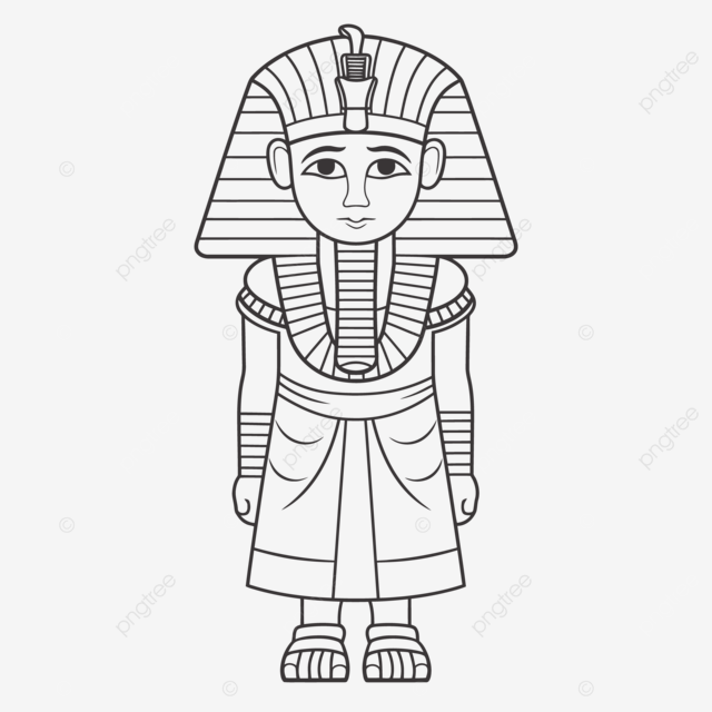 Pharaoh coloring page outline sketch drawing vector wing drawing ring drawing color drawing png and vector with transparent background for free download