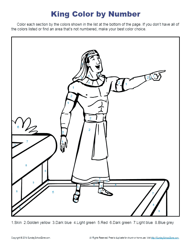 Bible story coloring pages for kids joseph helped the king