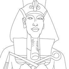 Pharaoh akhenaten online coloring pages