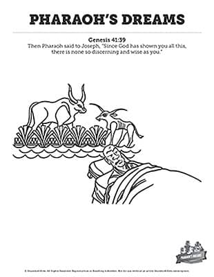 Genesis pharaohs dreams coloring pages â