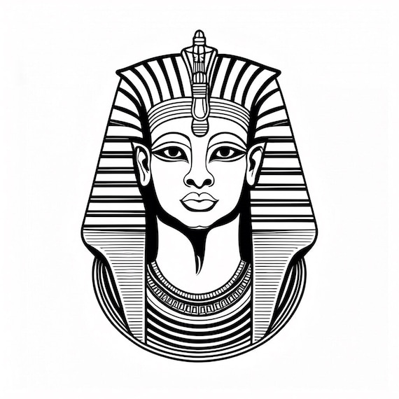 Pharaoh coloring page