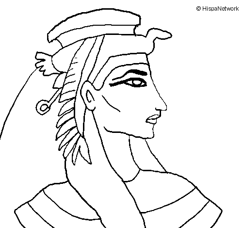 Pharaoh coloring page