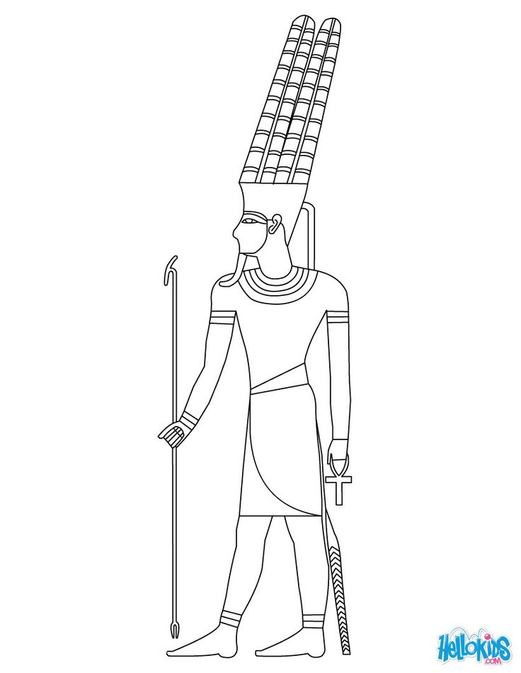 Pharaoh coloring pages