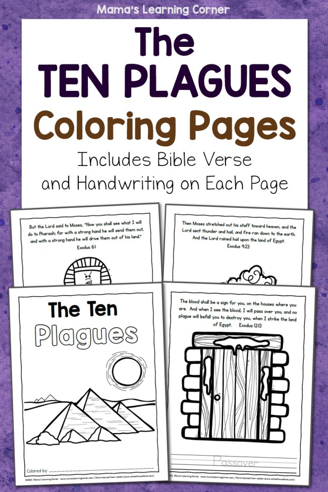 The ten plagues coloring pages