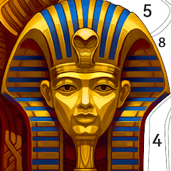 Pharaoh coloring book game