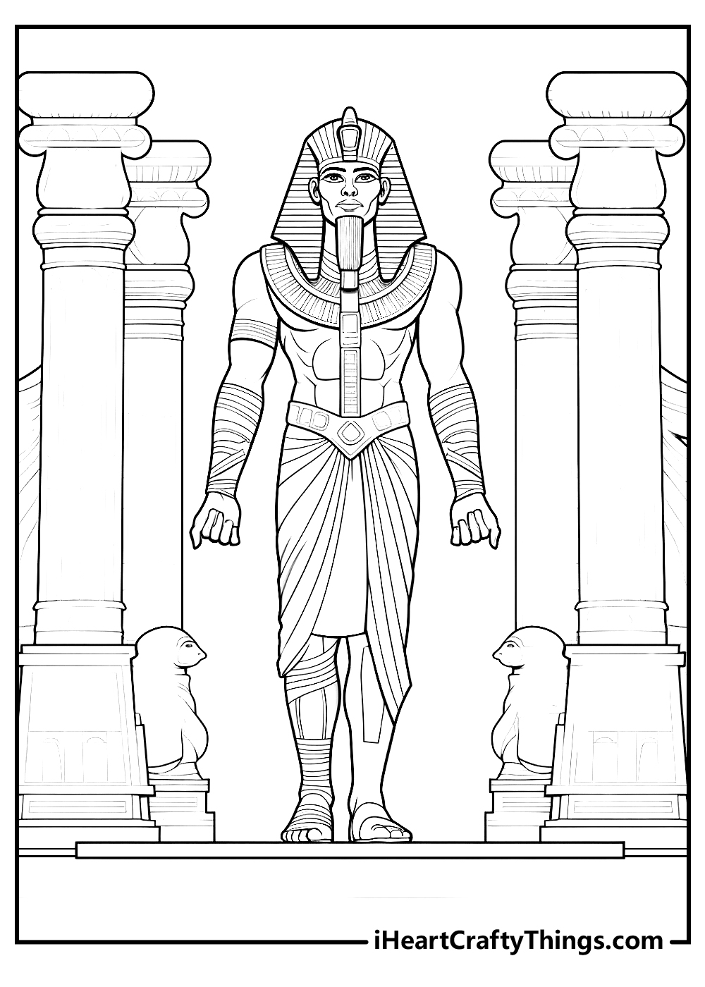 Egyptian coloring pages free printables