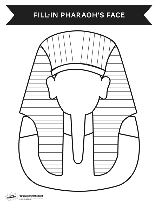 Kidsancientegypt activity pharaoh coloring page