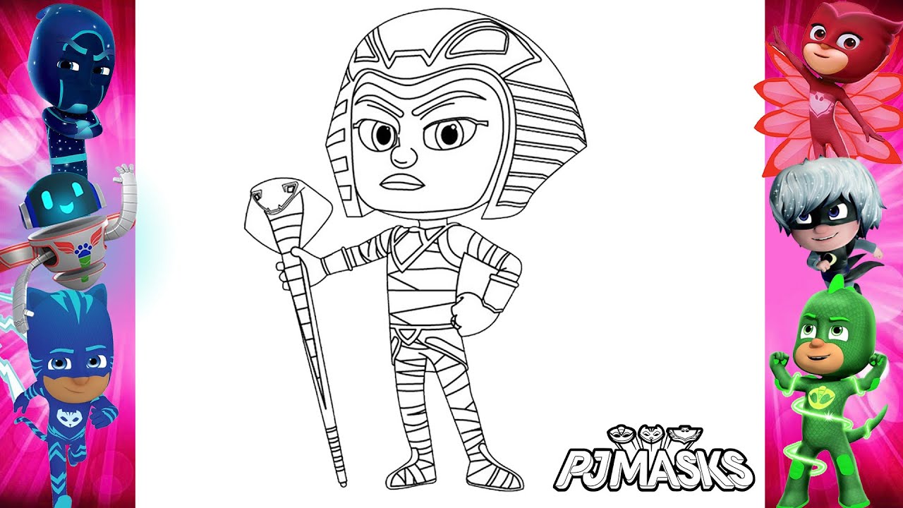 How to draw pharaoh boy pj masks drawing easy pharaoh boy pj masks heroes