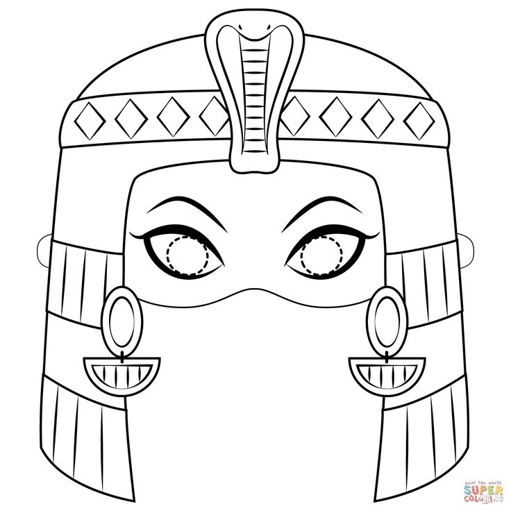 Cleopatra mask coloring page free printable coloring pages egyptian crafts egypt crafts free printable coloring pages