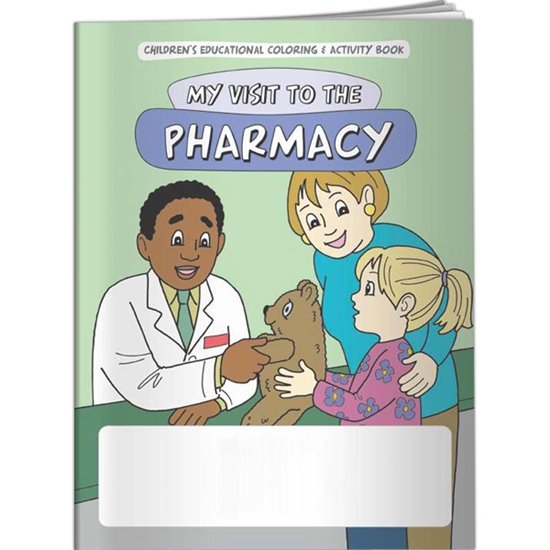 My visit to the pharmacy coloring book spanish