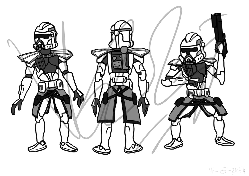 Steam munity basic phase arc trooper template stylised