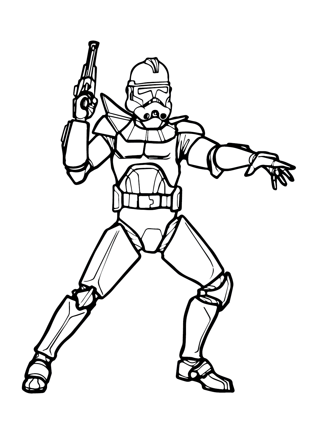 Printable shock trooper coloring page