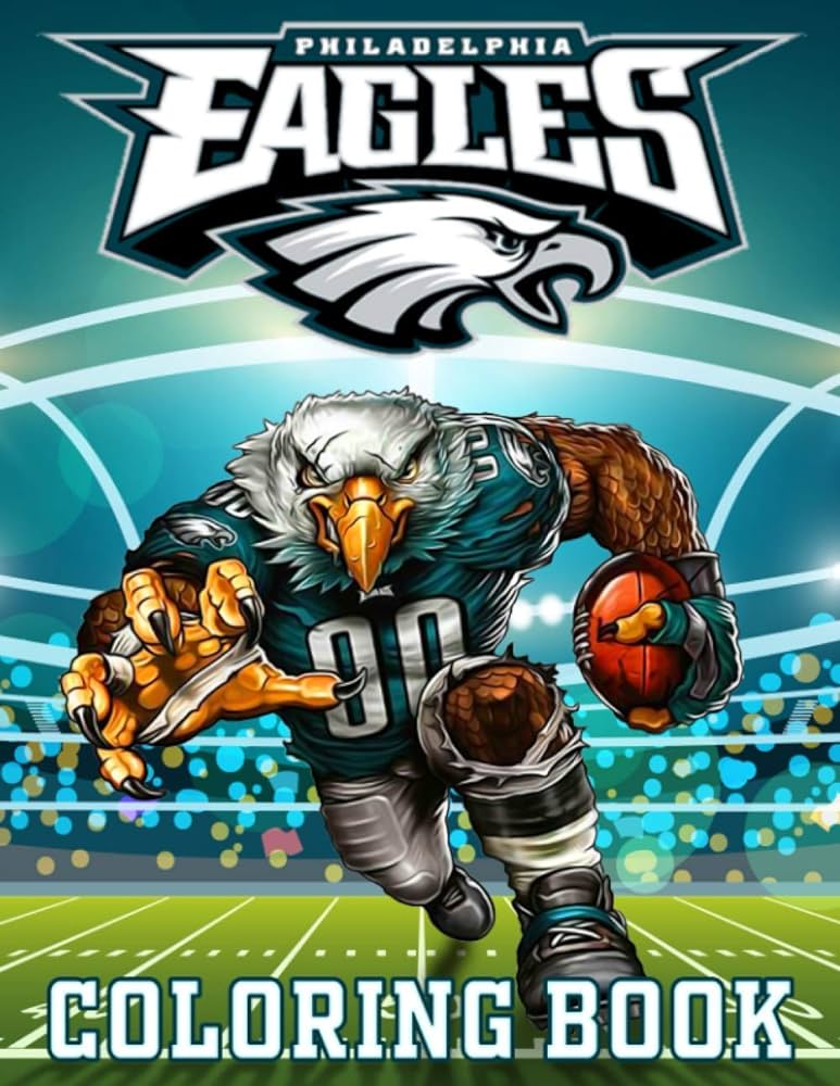 Philadelphia eagles coloring book coloring books for adult philadelphia eagles gill clayton books