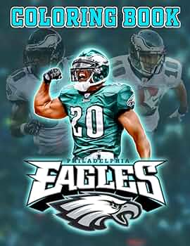 Philadelphia eagles coloring book color wonder relaxation coloring books for adults tweens many pages bring happiness gill clayton books