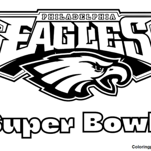 Philadelphia eagles coloring pages printable for free download