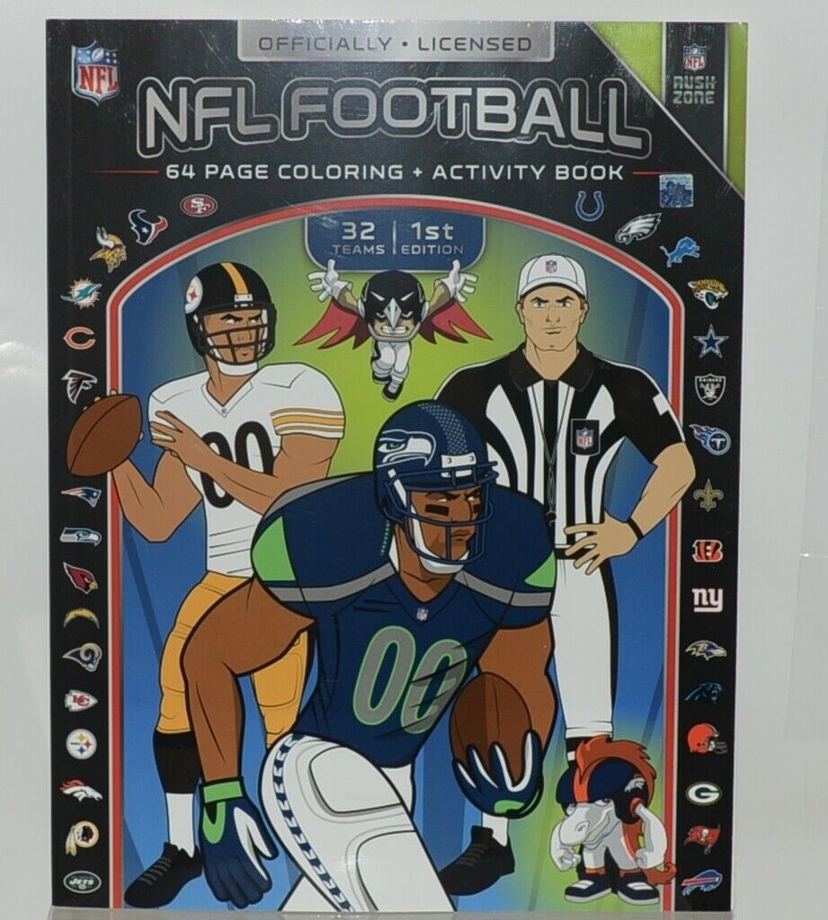 Nfl football officially licensed page coloring activity book st edition