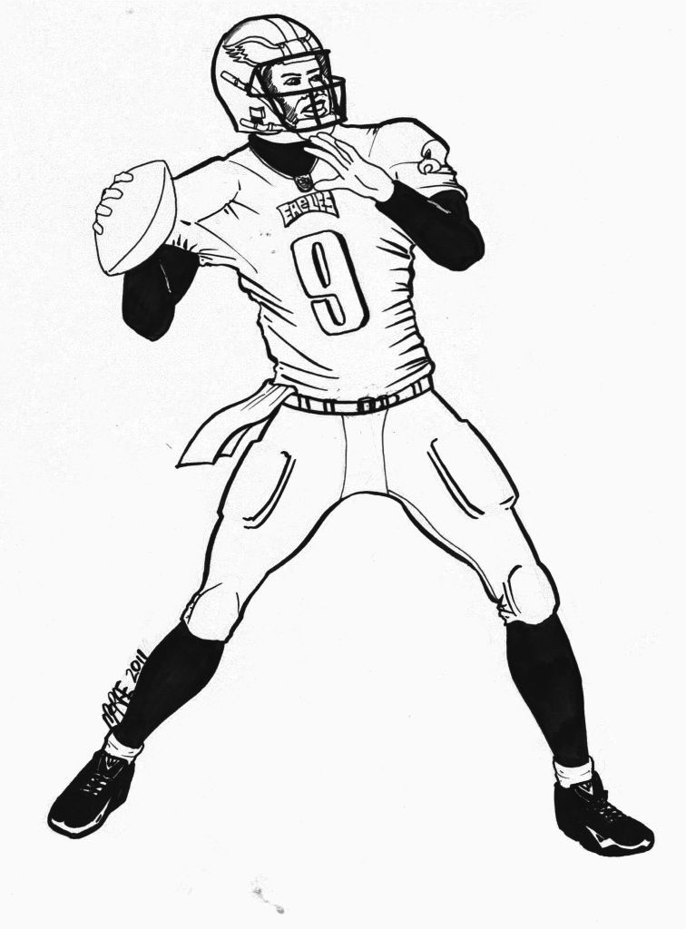 Philadelphia eagles players coloring pages