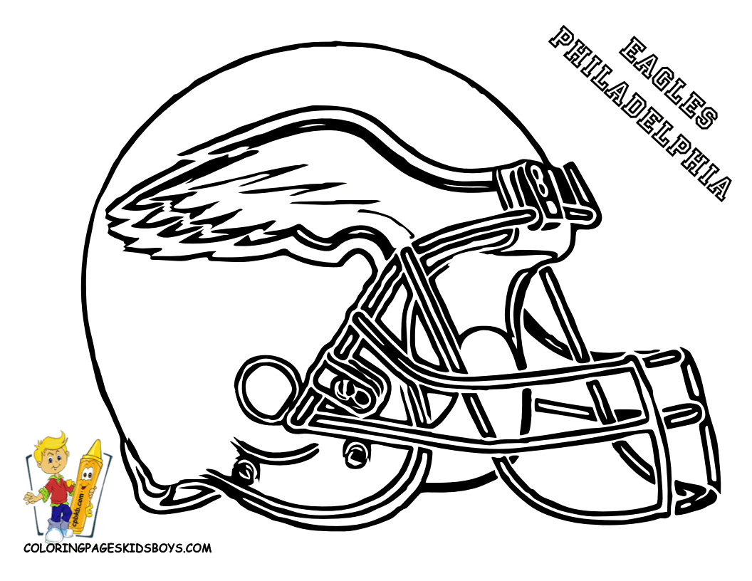 Coloring pages for all nfl teams superbowl trophy football coloring pages philadelphia eagles helmet football helmets