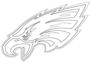 Philadelphia eagles logo coloring page