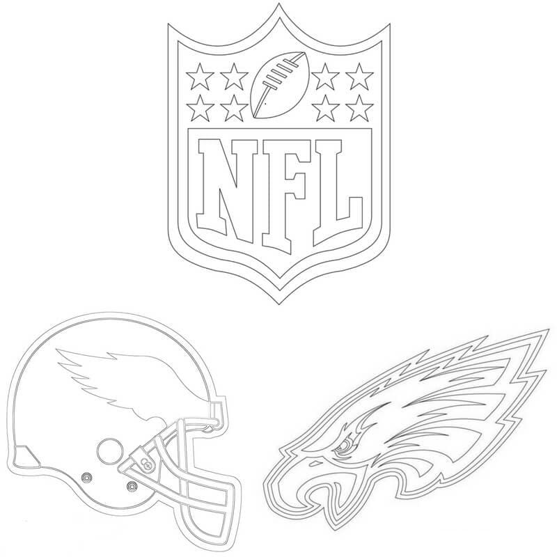 Philadelphia eagles coloring pages