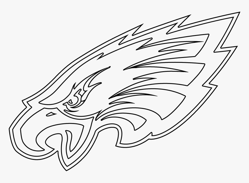 Philadelphia eagles logo coloring page hd png download