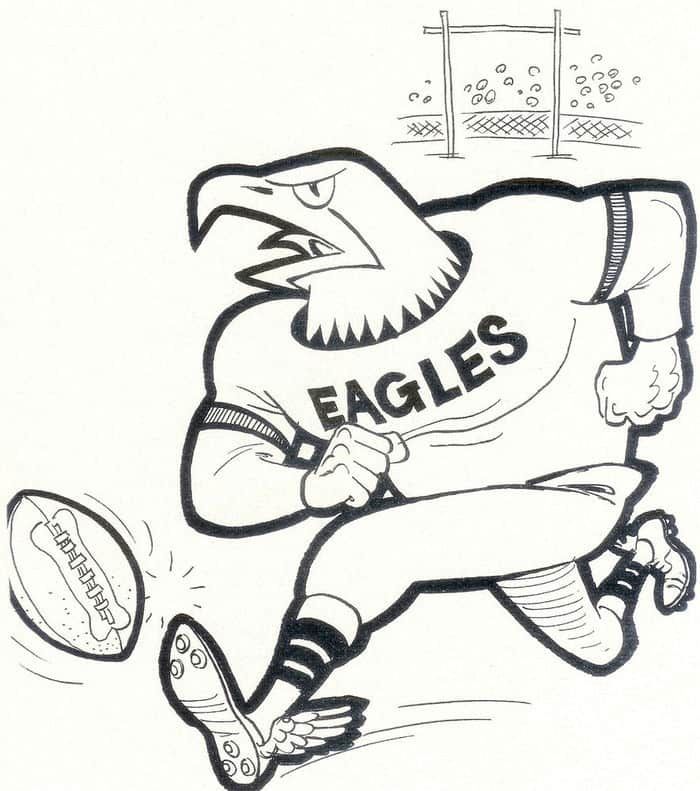 Eagle football player coloring pages philadelphia eagles colors football coloring pages philadelphia eagles
