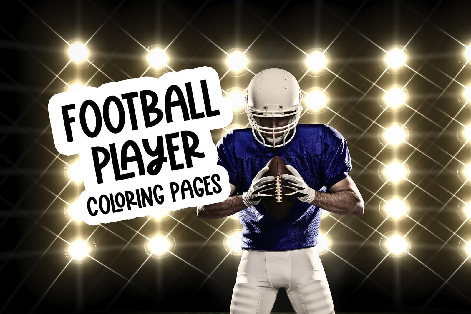 Football player coloring pages free sports printables at