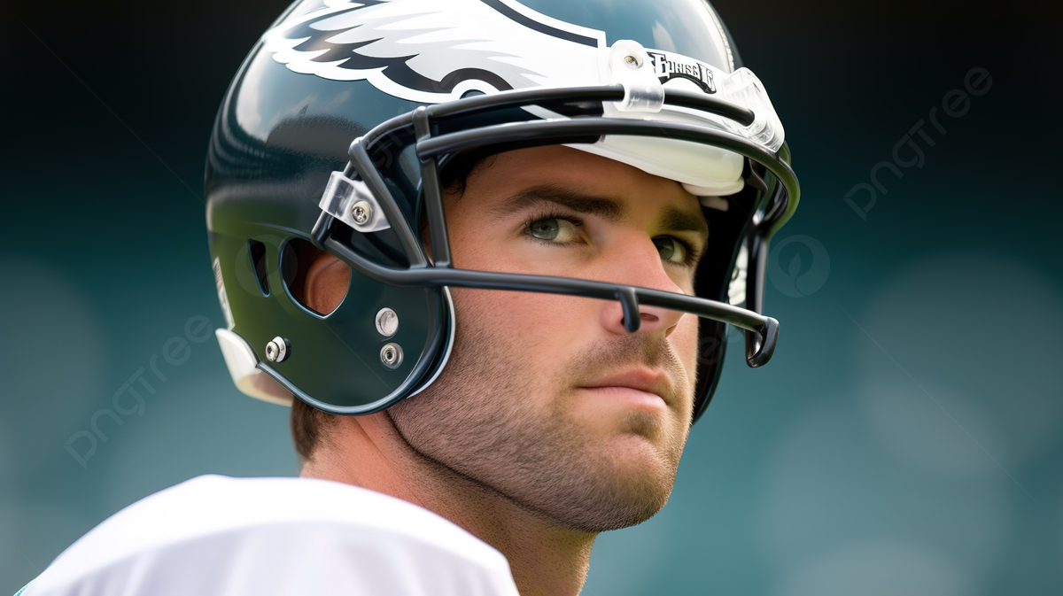 An image of philadelphia eagles player looking towards the camera background nfl quarterback picture background image and wallpaper for free download