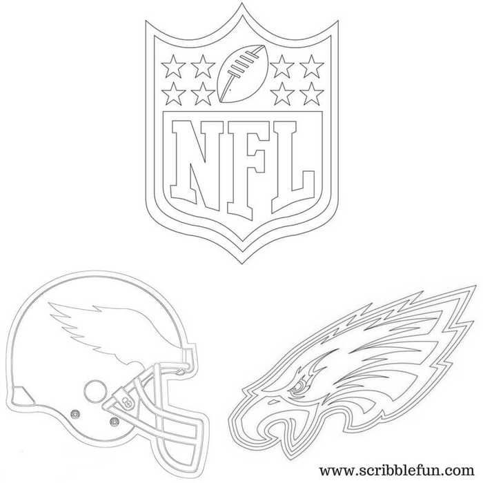 Philadelphia eagles coloring pages printable pdf