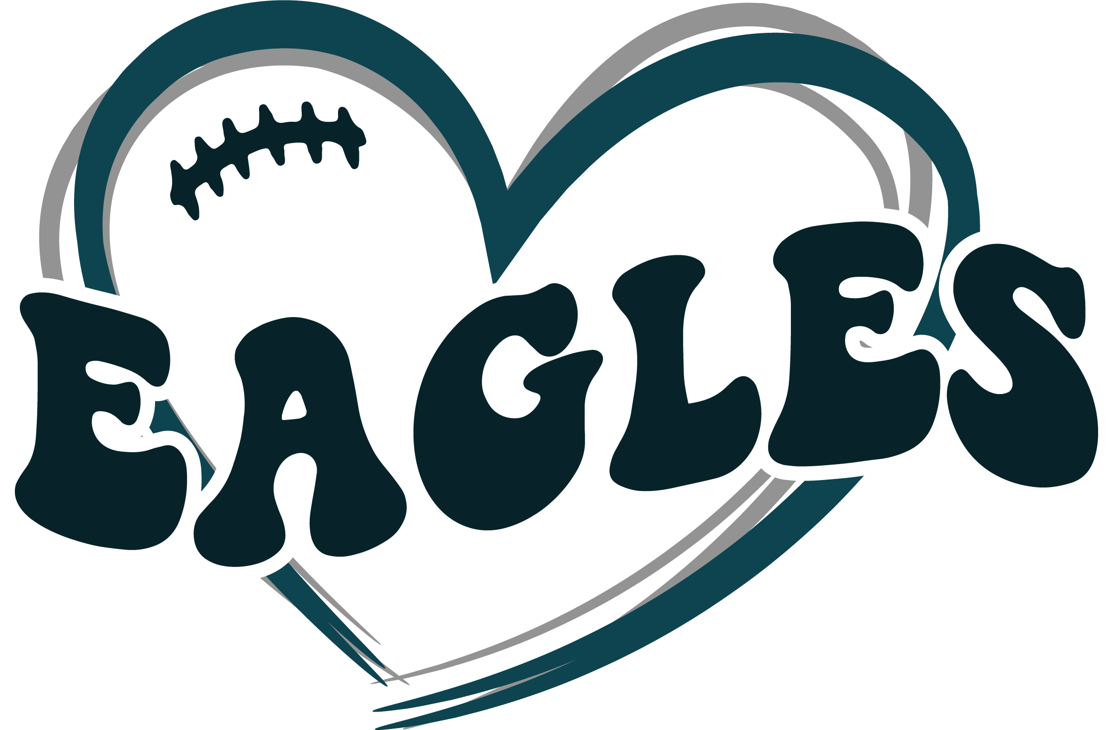 Philadelphia eagles svg free eagles heart svg png free cut files