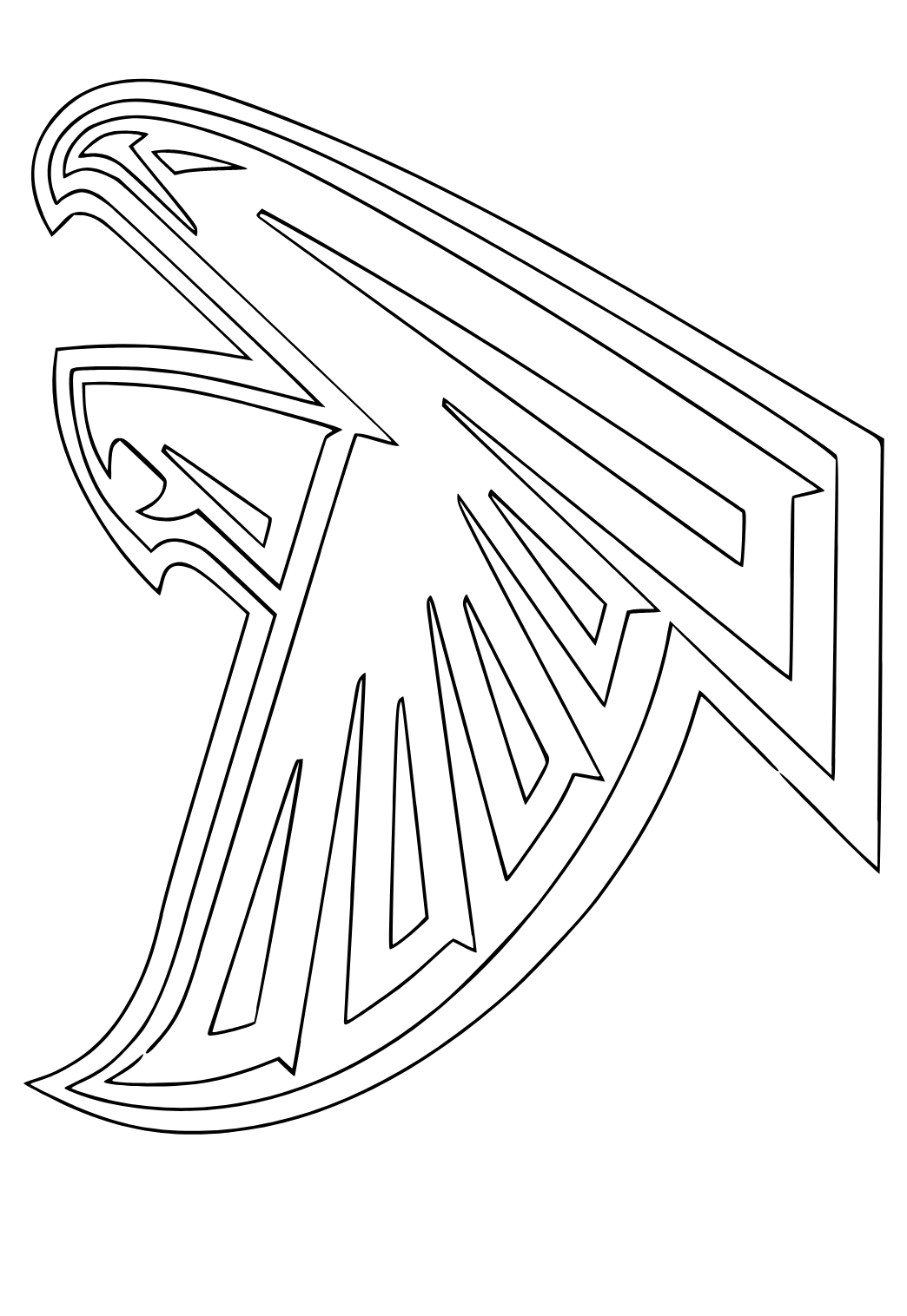 Free printable nfl eagle coloring page for adults and kids