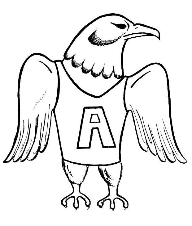 Philadelphia eagles coloring pages printable pdf