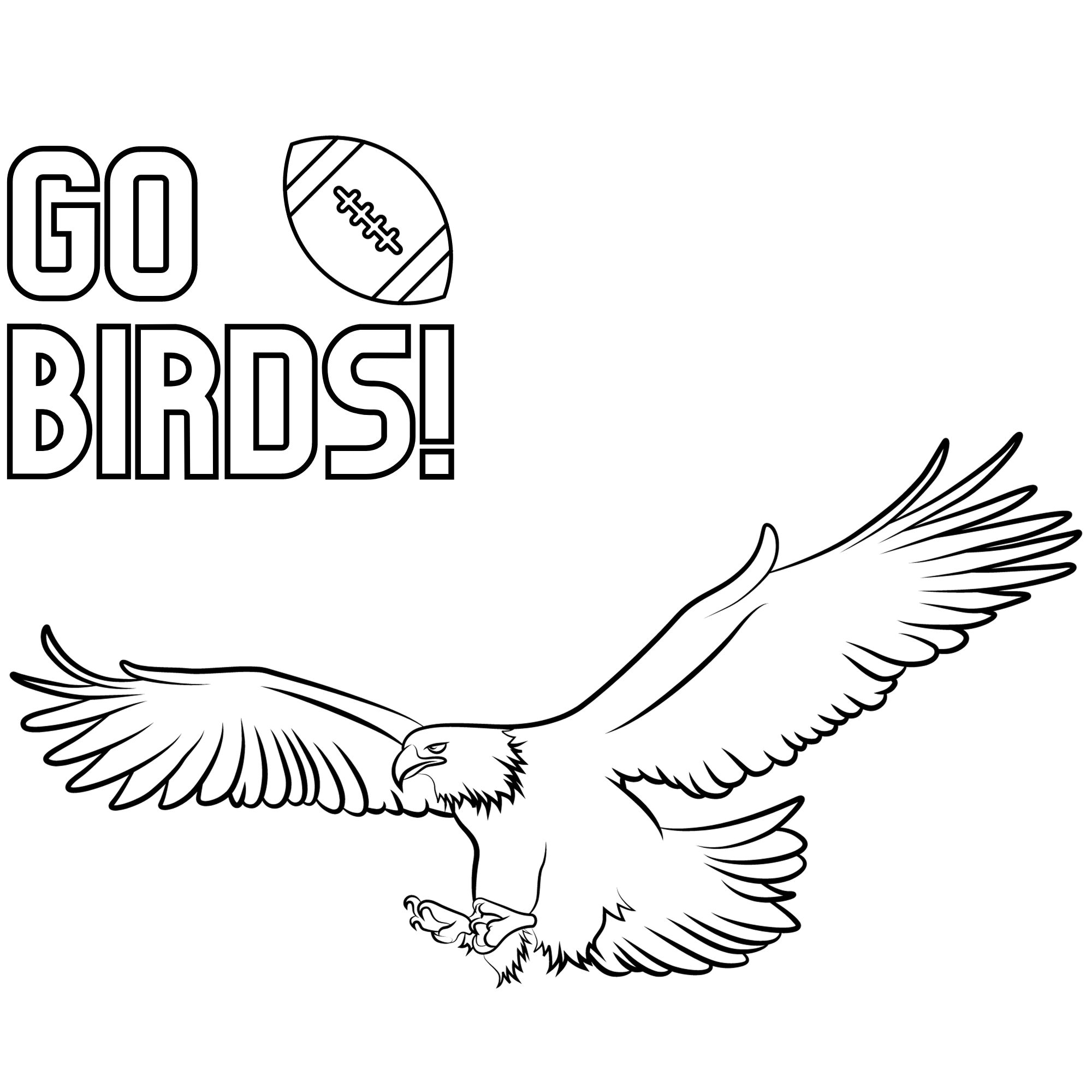 Go birds kids printable coloring page instant download