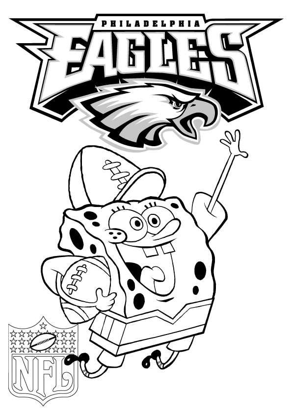 Philadelphia eagles coloring pages printable pdf