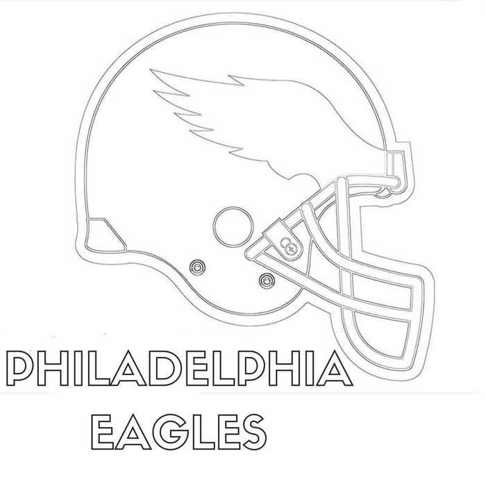 Philadelphia eagles coloring pages printable pdf