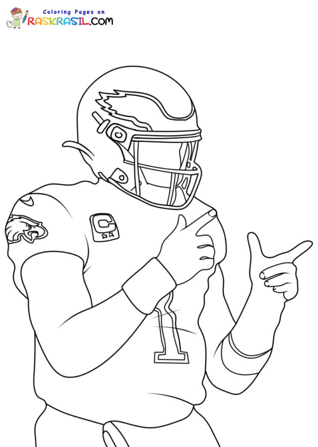 Philadelphia eagles coloring pages