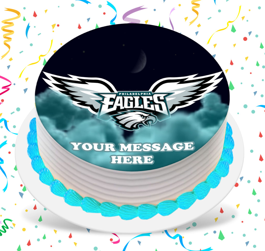 Philadelphia eagles edible image cake topper personalized birthday she