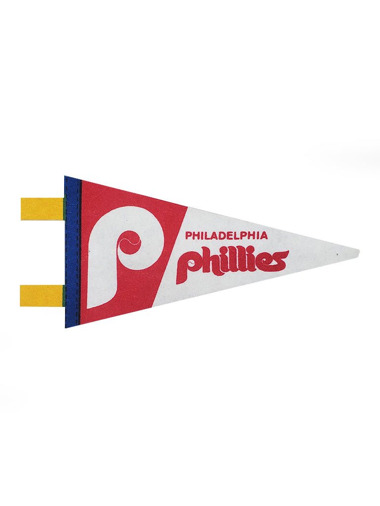 Philadelphia phillies vintage mlb mini pennant xâ felt banner flag collectables bricks and bonds