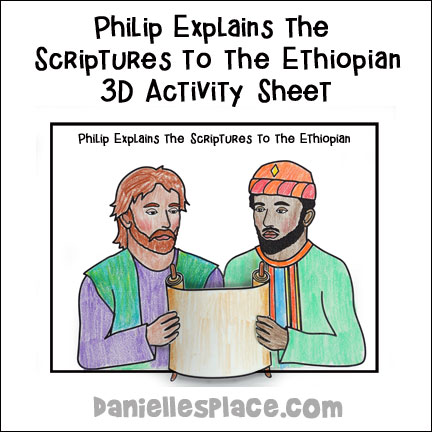 Philip and the ethiopian bible crafts