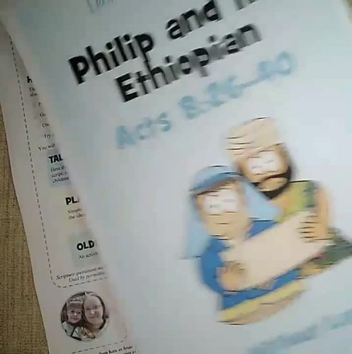 Philip and the ethiopian kidmin lesson bible crafts