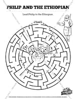 Acts philip and the ethiopian sunday school coloring pages â