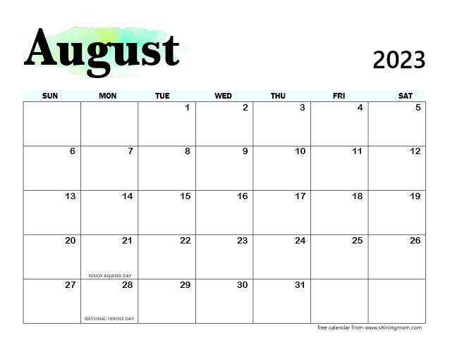 Free philippines calendars with holidays