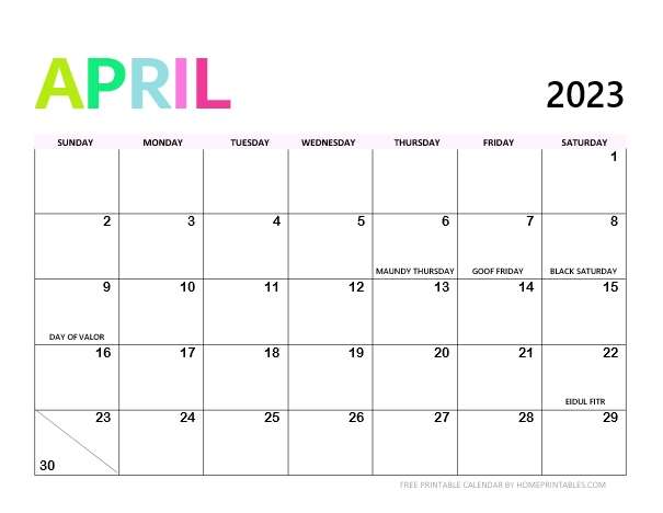 List of philippines calendars with holidays