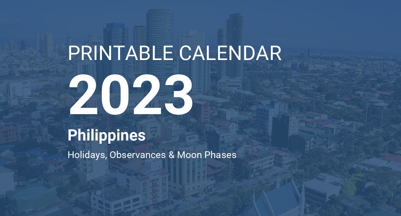 Printable calendar for philippines pdf