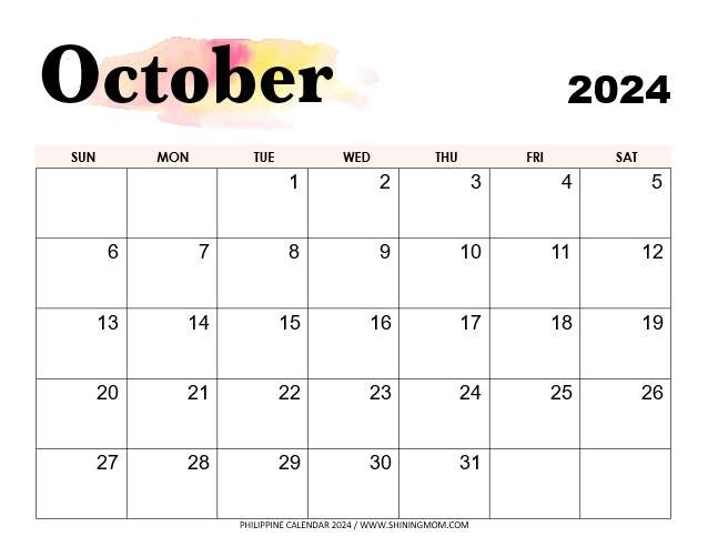 Philippine calendar â beautiful free printables for you