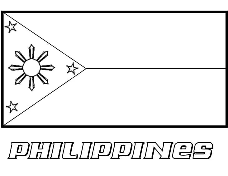 Philippiness flag fãrbung seite