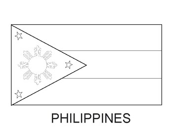 Philippines flag printable philippines flag coloring sheet tpt