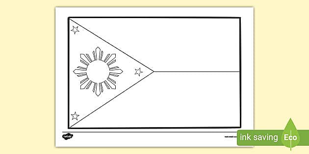 Ilippines flag colouring sheet teacher made