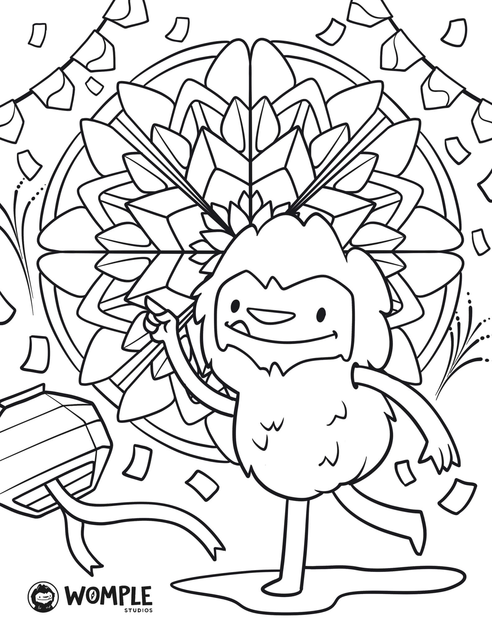 Womple studios christmas parol philippines coloring page