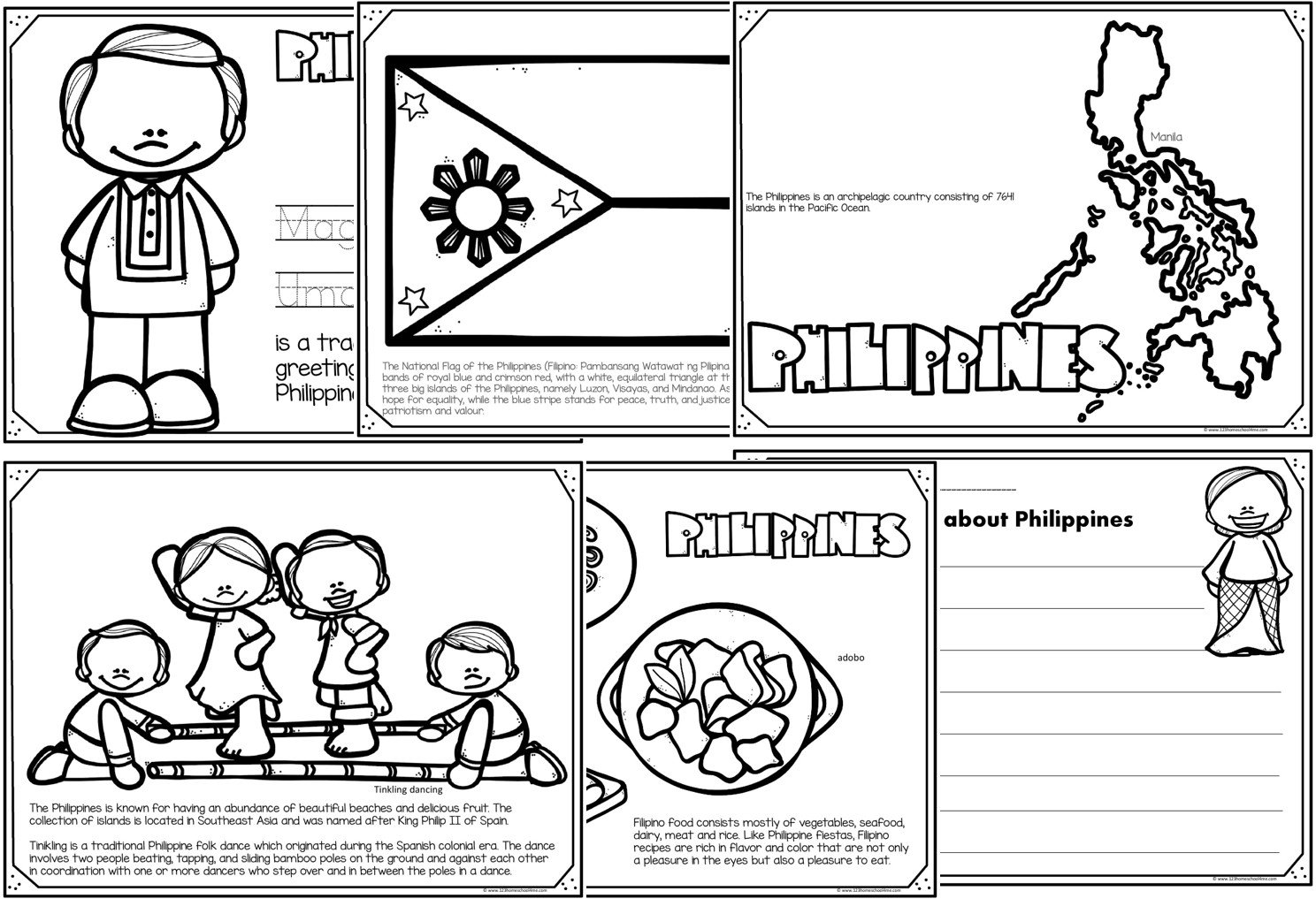 Read color learn country coloring pages